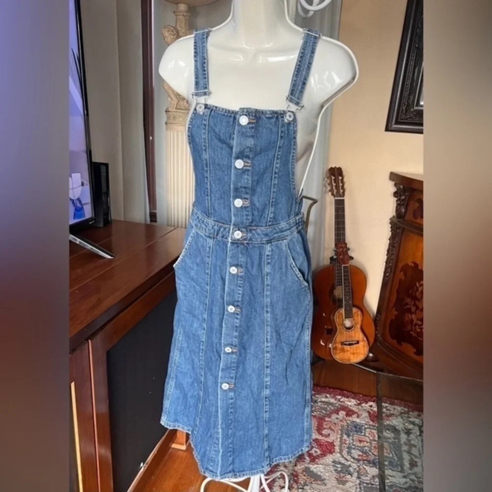 Zara denim dress size XS - Picture 2 of 12